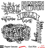 Fall Feels and Autumn Harvest-Free Cut File