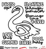 Flamingo Floatie-Free Cut File