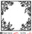 Floral Window Frame-Free Cut File