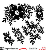 Floral Frenzy-Free Cut File