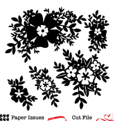 Floral Frenzy-Free Cut File