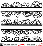 Half Flower Ledges-Free Cut File