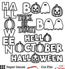 Halloween Titles-Free Cut File