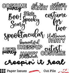 Halloween Costume Party-Free Cut File