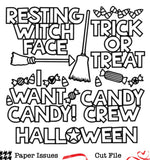 Halloween Sweet Flight-Free Cut File