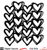 Heart Line Up-Free Cut File