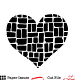 Heart Mosaic Background-Free Cut File