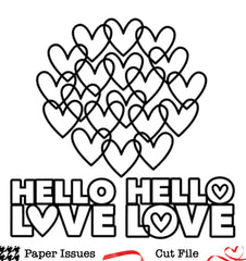 Hello Love-Free Cut File