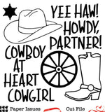 Howdy, Cowboy-Free Cut File