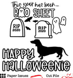 Happy Halloweenie-Free Cut File