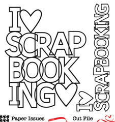 I Heart Scrapbooking-Free Cut File