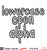 Lowercase Open Alpha-Free Cut File