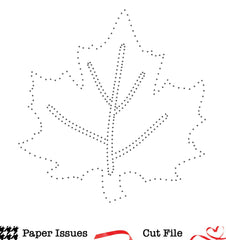 Maple Leaf Stitching-Free Cut File