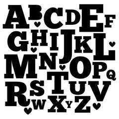 Alphabet Love Free Cut File