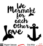 Mermaid For Each Other Free Cut File