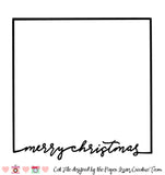 Merry Christmas Frame Free Cut File