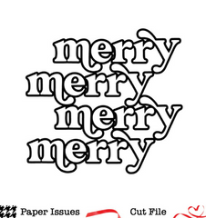 Merry Merry-Free Cut File