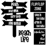 Beach Life Free Cut File
