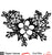 Tropical Floral Swag Free Cut File