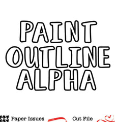 Paint Outline Alpha-Free Cut File