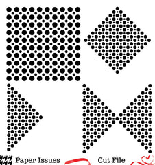 Polka Dots Backgrounds 4 ways-Free Cut File