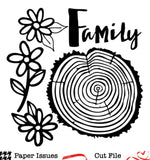 Rings Of Life Family Tree-Free Cut File