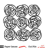 Rosey Posey Background Free Cut File