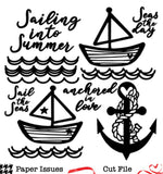 Sailing Into Summer-Free Cut File