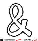 Scalloped Stitching Ampersand-Free Cut File