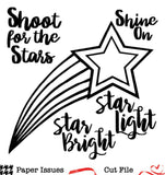 Shooting Star-Free Cut File
