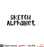 Sketch Alphabet-Free Cut File