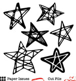 Sketchy Stars-Free Cut File