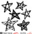 Sketchy Stars-Free Cut File