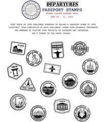 Passport Stamps-Free Crop Printable File