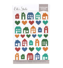 Chipboard Houses Stickers-Elle's Studio