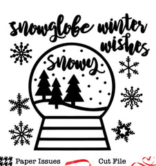 Snowglobe Wishes-Free Cut File