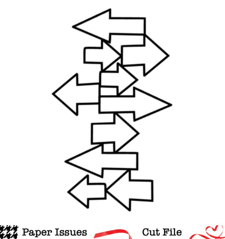 Stacking Arrows Stacked Arrows-Free Cut File | Paper Issues