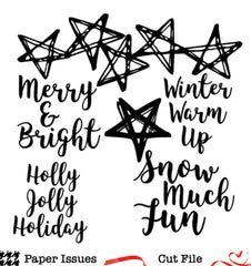 Starry Winter Nights-Free Cut File