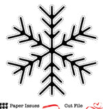 Stitching Snowflake-Free Cut File