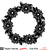 Striped Daisy Wreath-Free Cut File