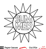 Summer Sun-Free Cut File