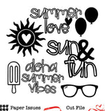 Sun & Fun Free Cut File