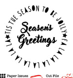 Tis The Season Circle-Free Cut File