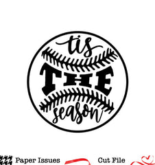 Tis The Season Baseball-Free Cut File