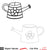 Watering Can Cut and Stitch-Free Cut File