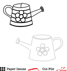 Watering Can Cut and Stitch-Free Cut File