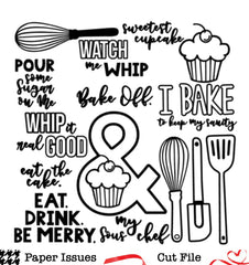 Whip Up Some Baked Goods-Free Cut File