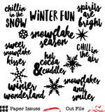 Winter Sweater Weather Words-Free Cut File