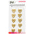 Hello Love Gold Resin Hearts-Crate Paper