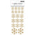 Snow & Cocoa Gold Glitter Snowflake Stickers-Crate Paper